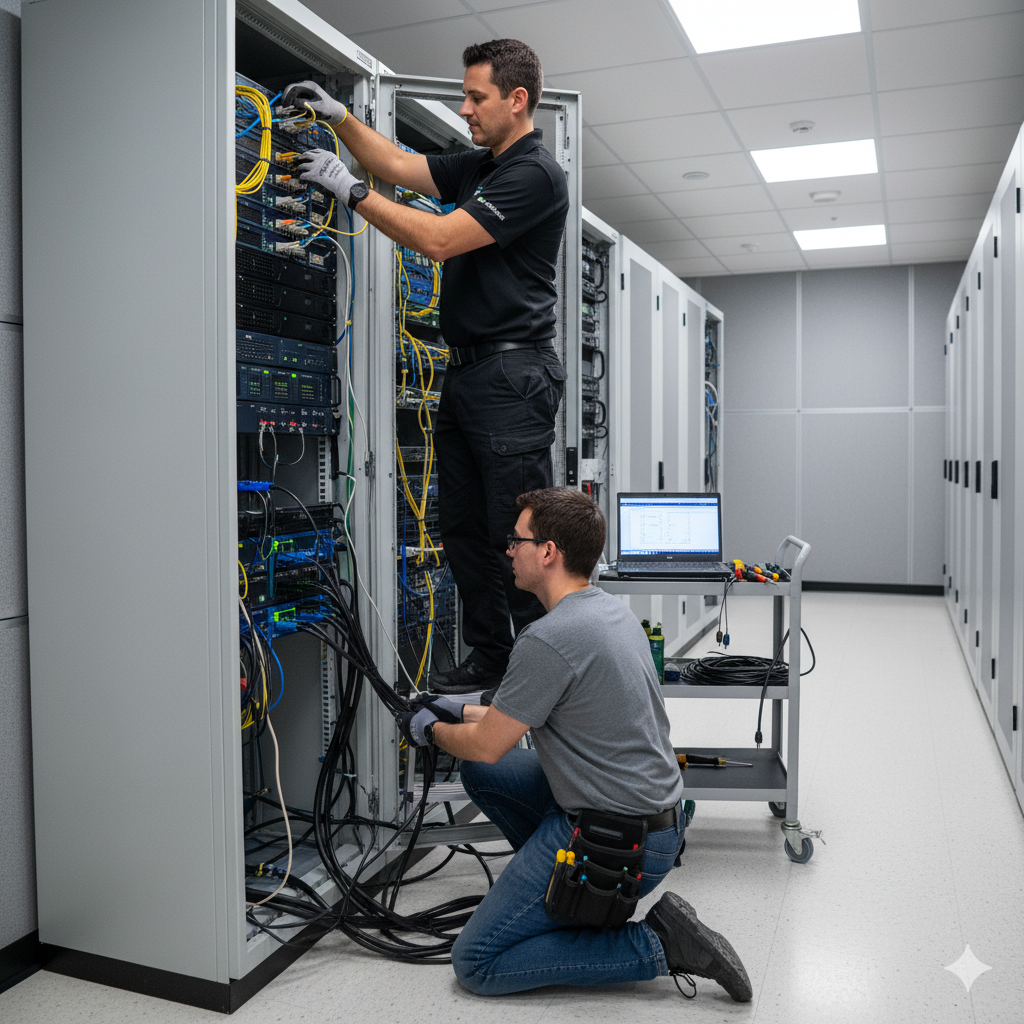 Equipo QTR trabajando en oficina